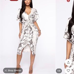 Snake print dress